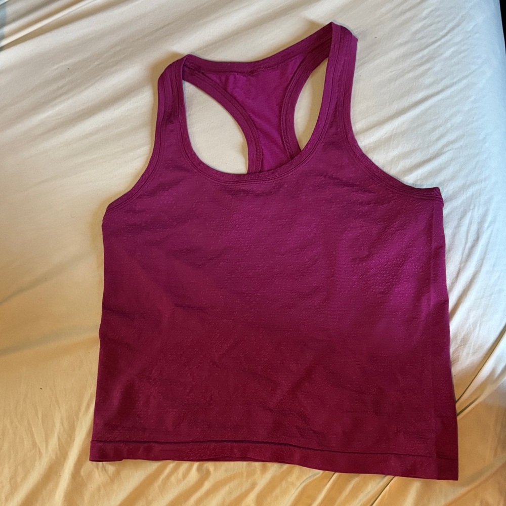 Lululemon Purple Racerback Tank Top Size 8